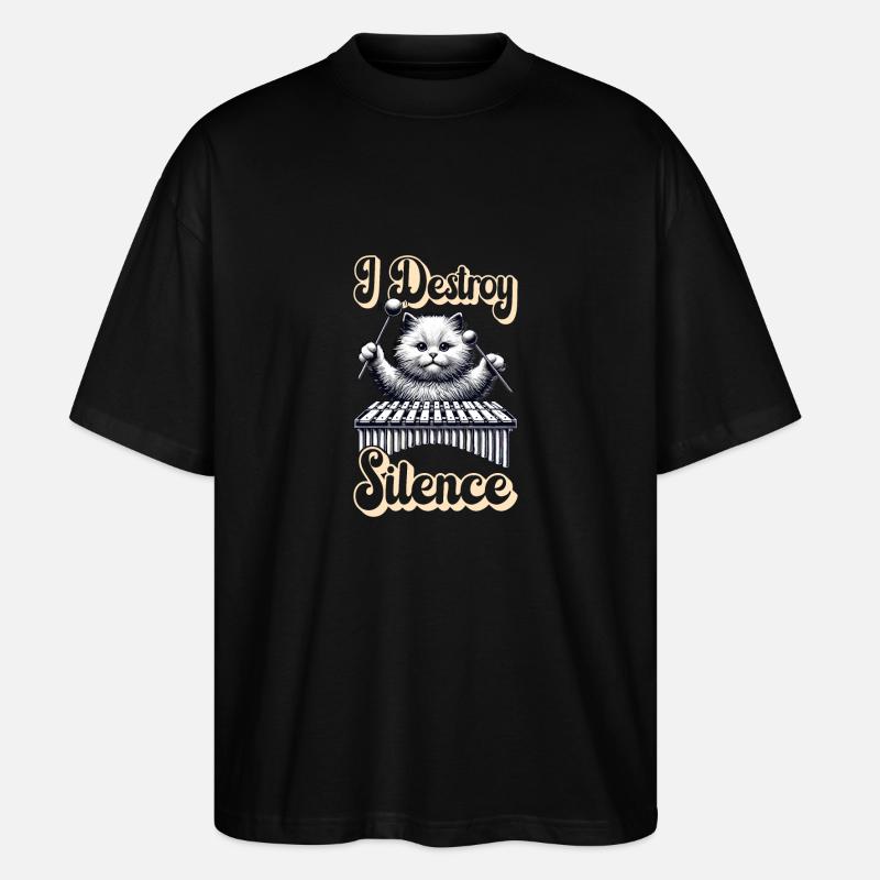 Vibraphon, vibraphonist - Stanley/Stella Oversized Unisex Organic T-shirt Blaster 2.0 - black