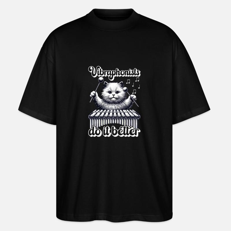 Vibraphon, vibraphonist - Stanley/Stella Oversized Unisex Organic T-shirt Blaster 2.0 - black