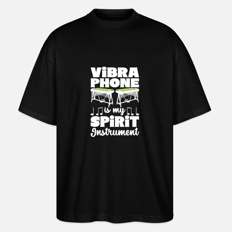 Vibraphon, vibraphonist - Stanley/Stella Oversized Unisex Organic T-shirt Blaster 2.0 - black