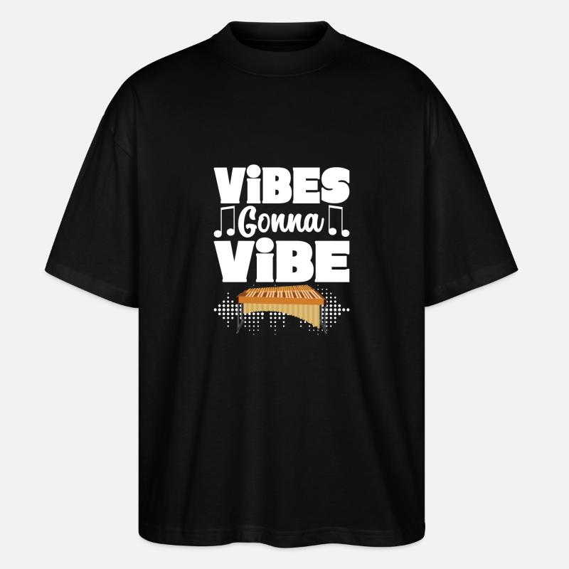 Vibraphon, vibraphonist - Stanley/Stella Oversized Unisex Organic T-shirt Blaster 2.0 - black