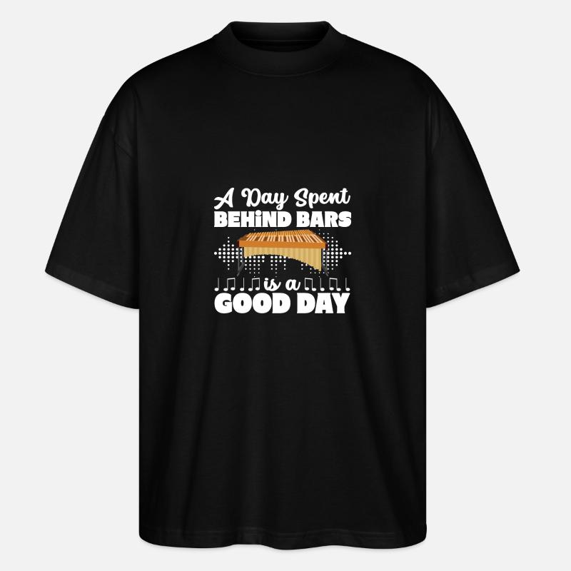 Vibraphon, vibraphoniste - T-shirt bio Blaster 2.0 coupe oversize Stanley/Stella Unisexe - noir