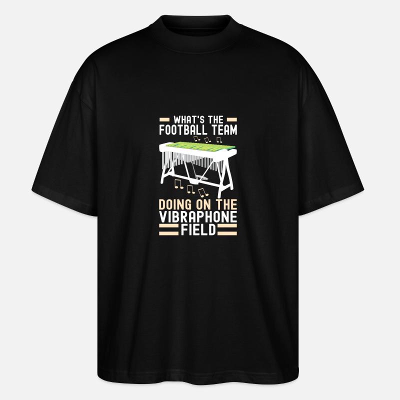 Vibraphon, vibraphonist - Stanley/Stella Oversized Unisex Organic T-shirt Blaster 2.0 - black