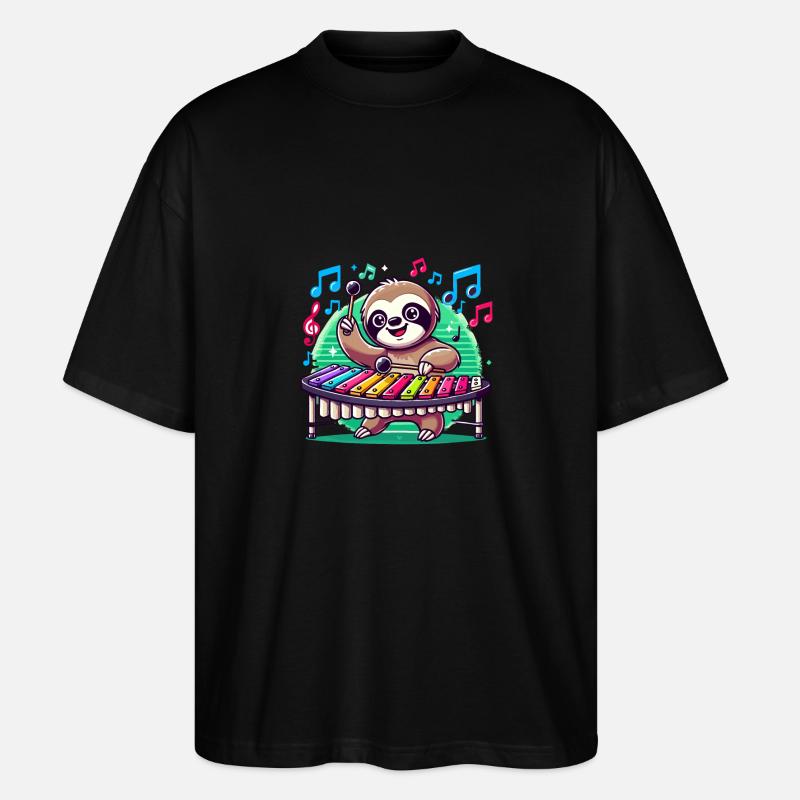 Vibraphon, vibraphonist - Stanley/Stella Oversized Unisex Organic T-shirt Blaster 2.0 - black