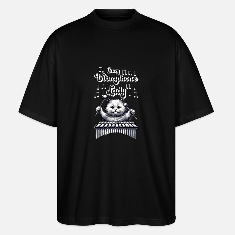 Vibraphon, vibraphonist - Stanley/Stella Oversized Unisex Organic T-shirt Blaster 2.0 - black