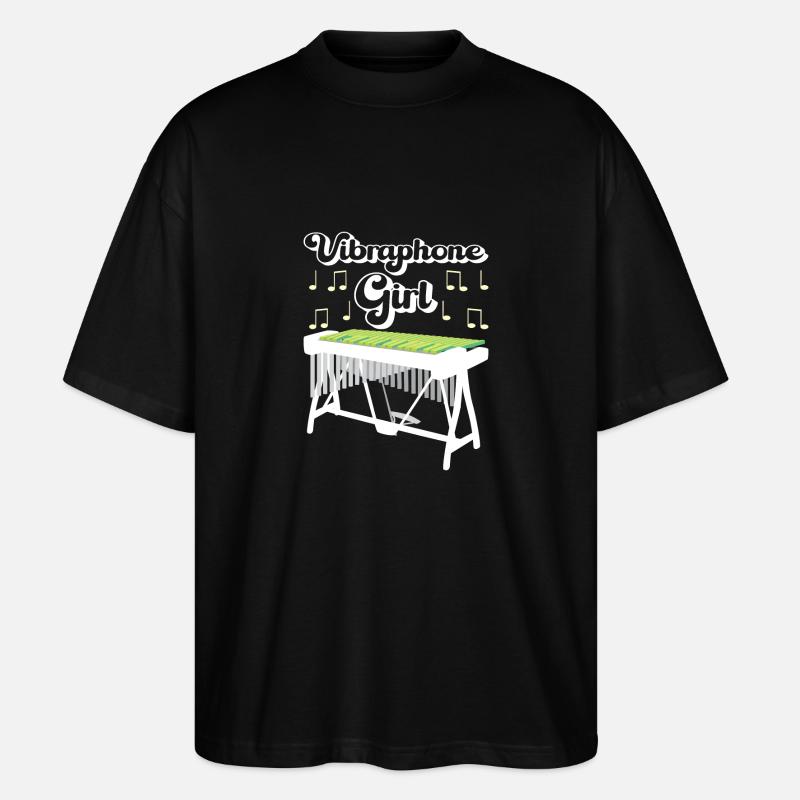 Vibraphon, vibraphonist - Stanley/Stella Oversized Unisex Organic T-shirt Blaster 2.0 - black