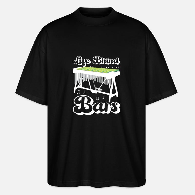 Vibraphon, vibraphonist - Stanley/Stella Oversized Unisex Organic T-shirt Blaster 2.0 - black