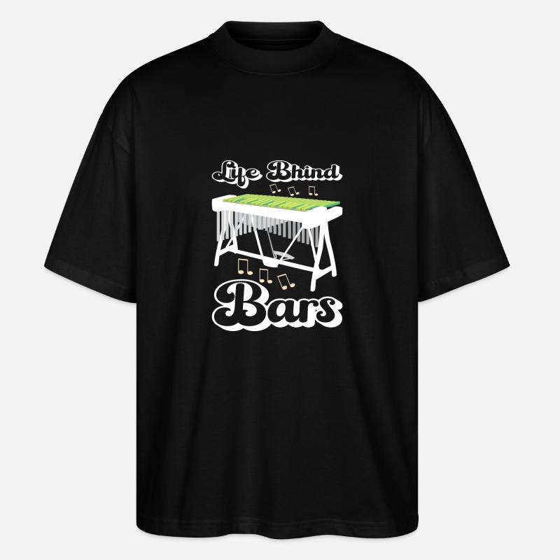 Vibraphon, vibraphonist - Stanley/Stella Oversized Unisex Organic T-shirt Blaster 2.0 - black