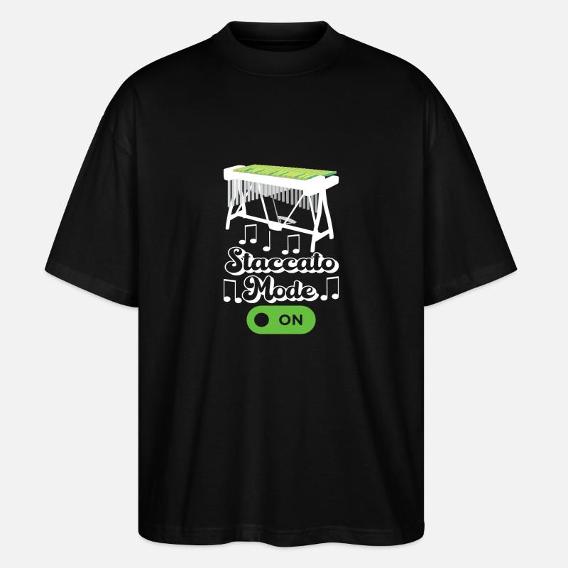 Vibraphon, vibraphonist - Stanley/Stella Oversized Unisex Organic T-shirt Blaster 2.0 - black