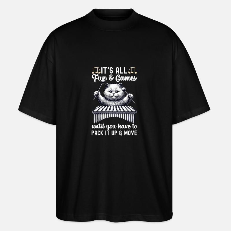 Vibraphon, vibraphonist - Stanley/Stella Oversized Unisex Organic T-shirt Blaster 2.0 - black