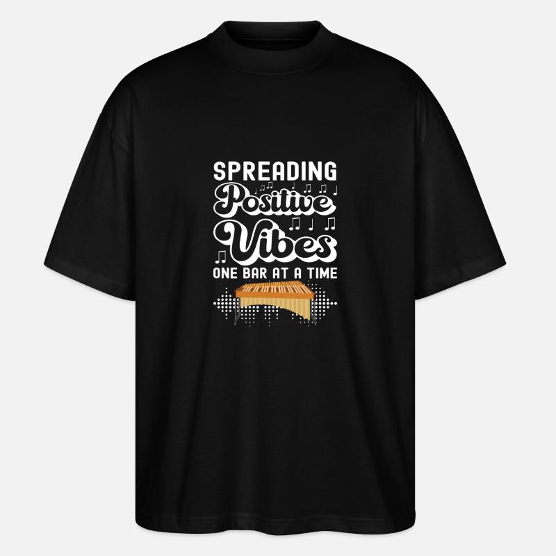 Vibraphon, vibraphonist - Stanley/Stella Oversized Unisex Organic T-shirt Blaster 2.0 - black