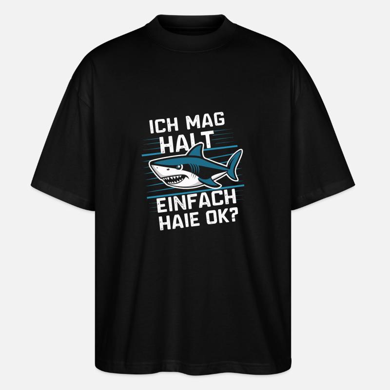 Requin Requin Requins Requin - T-shirt bio Blaster 2.0 coupe oversize Stanley/Stella Unisexe - noir