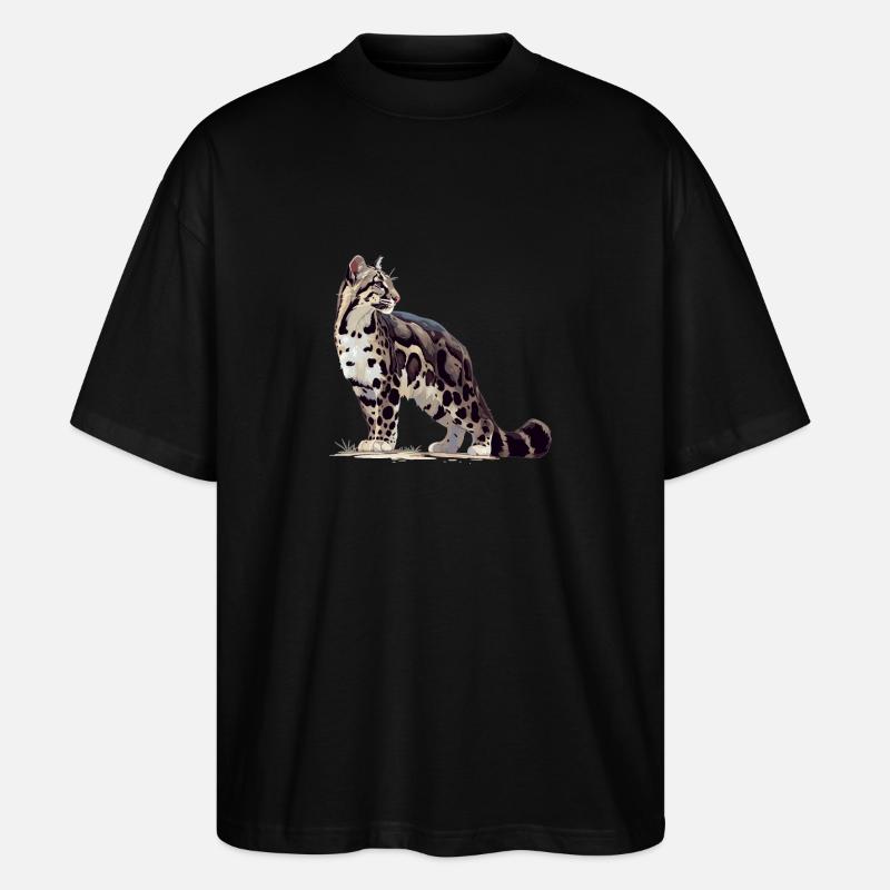 Nebelparder nébelpard néopard nébuleux - T-shirt bio Blaster 2.0 coupe oversize Stanley/Stella Unisexe - noir