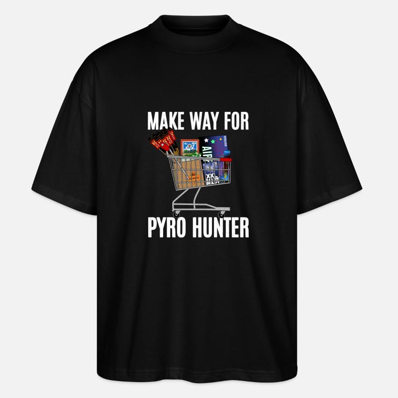 Pyro Hunter - Stanley/Stella Oversized Unisex Bio T-Shirt Blaster 2.0 - Schwarz