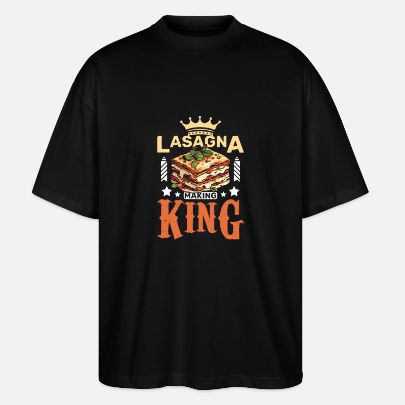 Lasagna making king - Stanley/Stella Oversized Unisex Bio T-Shirt Blaster 2.0 - Schwarz