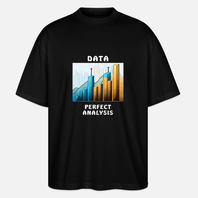 DATA PERFECT ANALYSIS - Stanley/Stella Oversized Unisex Organic T-shirt Blaster 2.0 - black