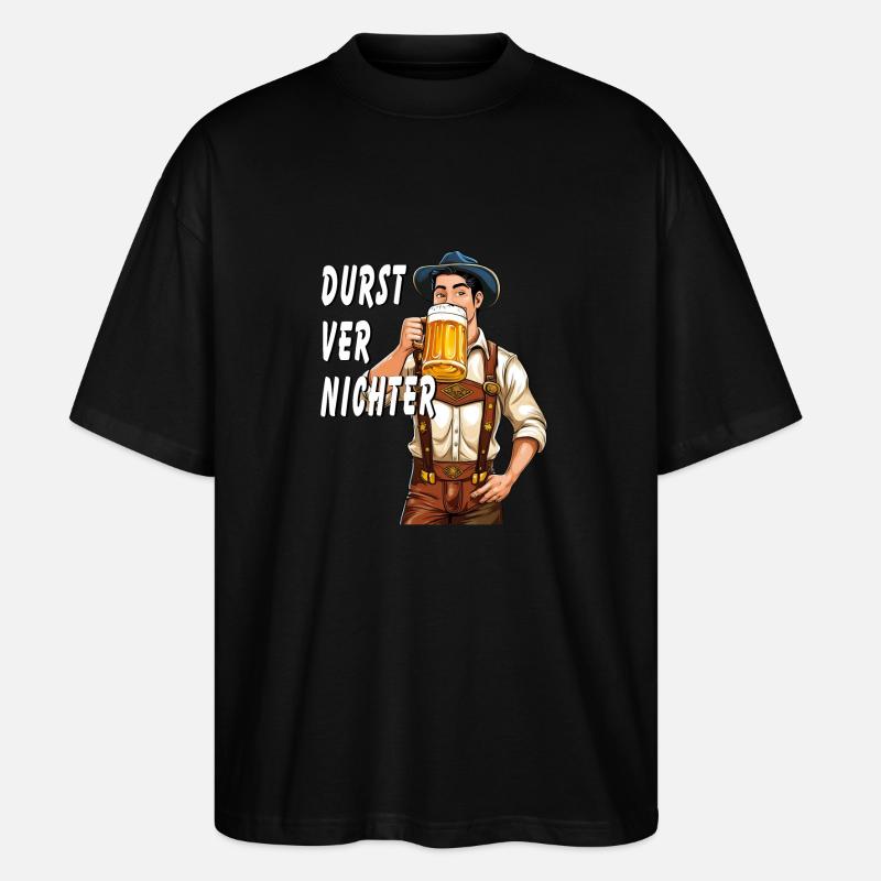 MANN Bier - Stanley/Stella Oversized Unisex Bio T-Shirt Blaster 2.0 - Schwarz