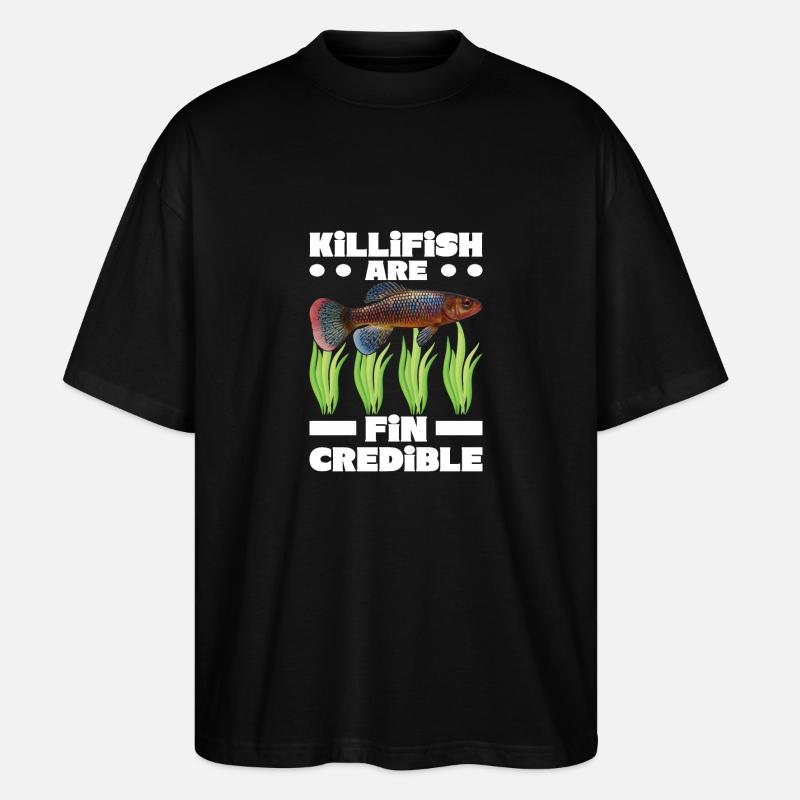 Killifish Quarium Fish - T-shirt bio Blaster 2.0 coupe oversize Stanley/Stella Unisexe - noir