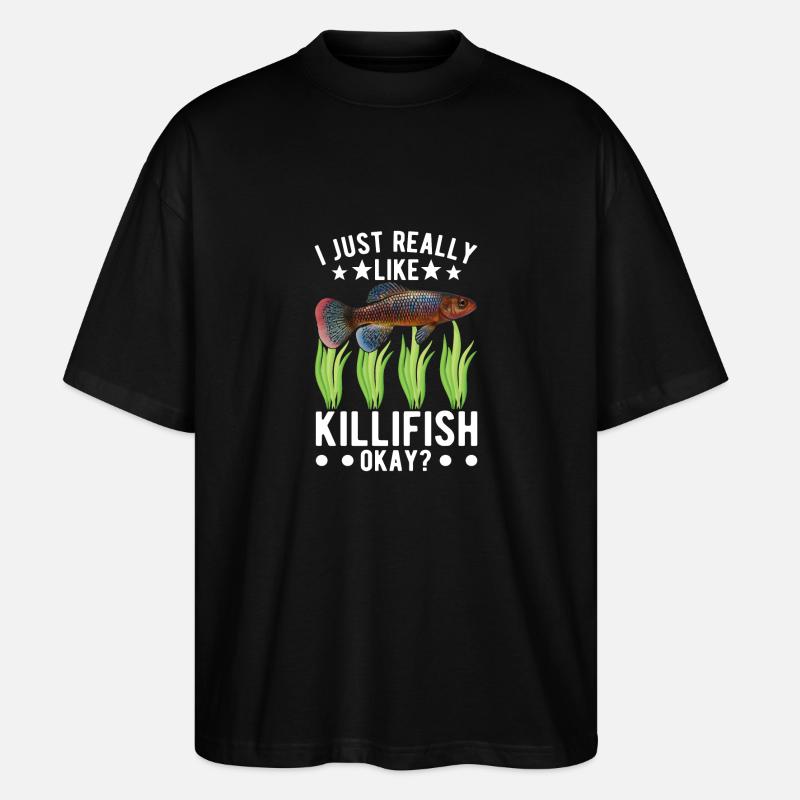 Killifish Quarium Fish - T-shirt bio Blaster 2.0 coupe oversize Stanley/Stella Unisexe - noir
