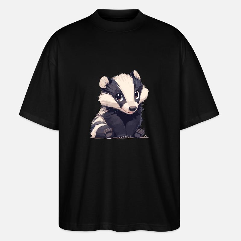 Blaireau Dachse Dachs - T-shirt bio Blaster 2.0 coupe oversize Stanley/Stella Unisexe - noir