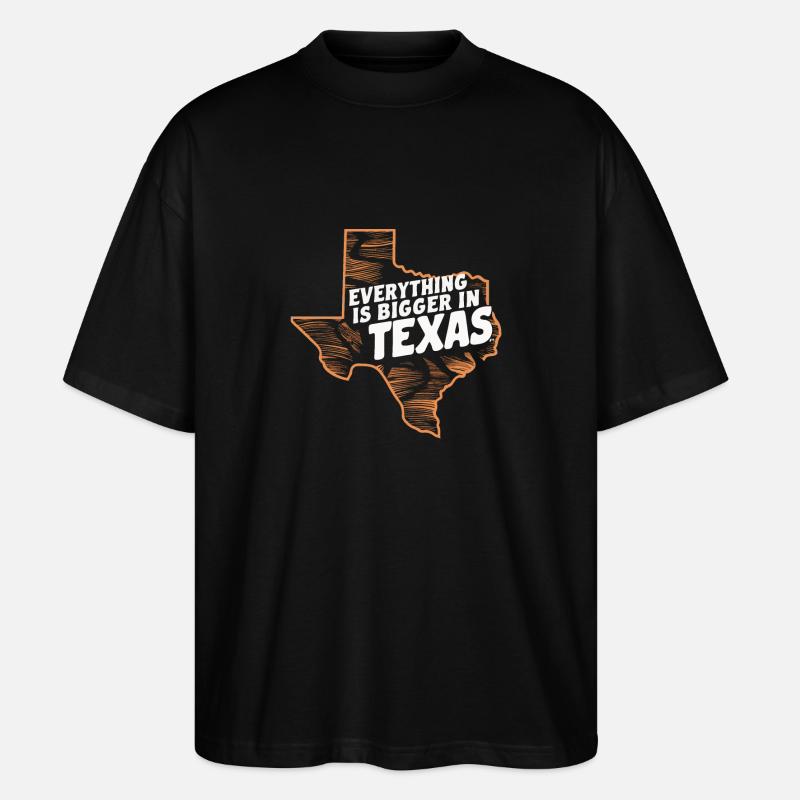 État du Texas Texans Texas - T-shirt bio Blaster 2.0 coupe oversize Stanley/Stella Unisexe - noir