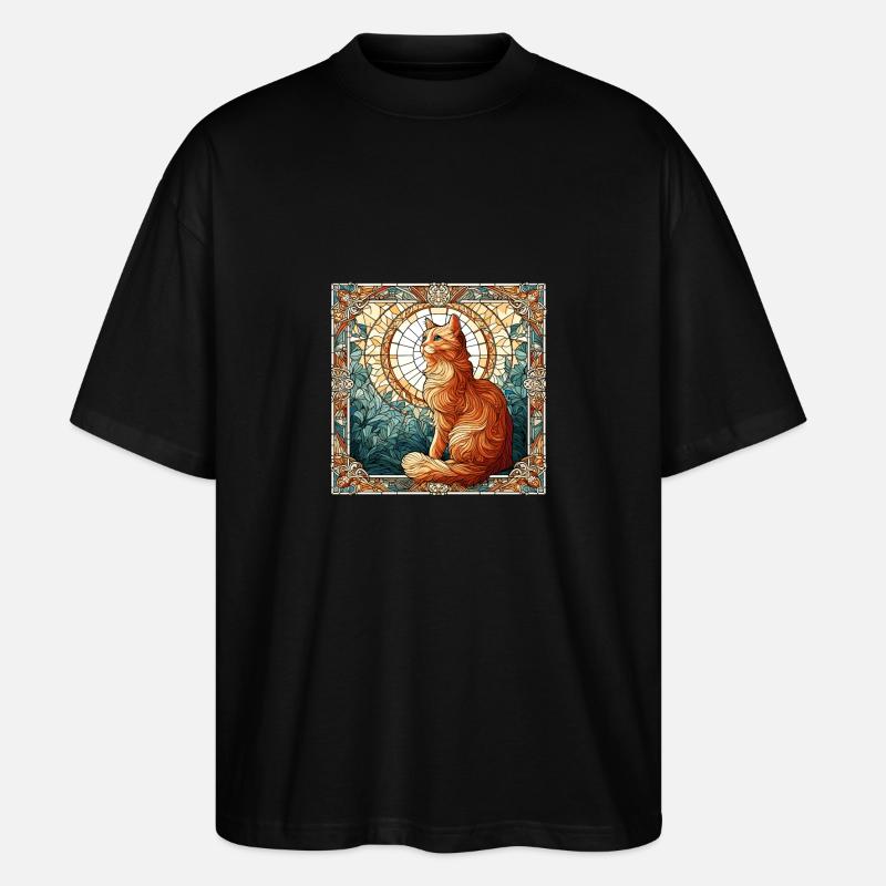 Vitrail artiste Vitrail Art - T-shirt bio Blaster 2.0 coupe oversize Stanley/Stella Unisexe - noir