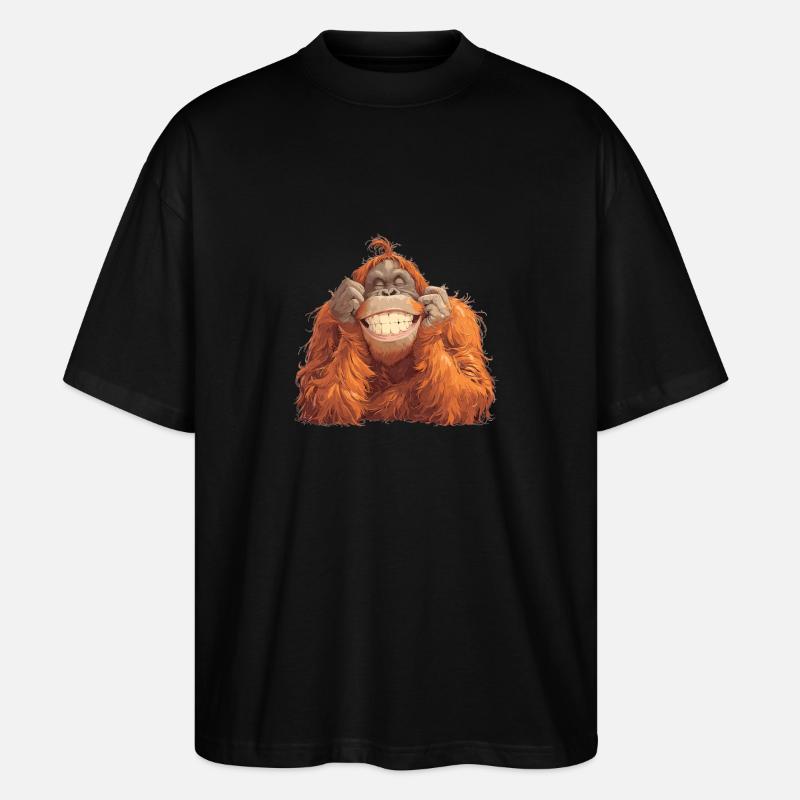 Orangs-outans Orangs-outans - T-shirt bio Blaster 2.0 coupe oversize Stanley/Stella Unisexe - noir