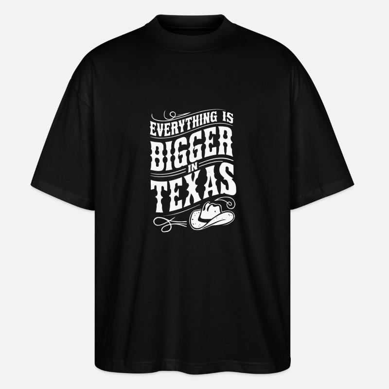 État du Texas Texans Texas - T-shirt bio Blaster 2.0 coupe oversize Stanley/Stella Unisexe - noir