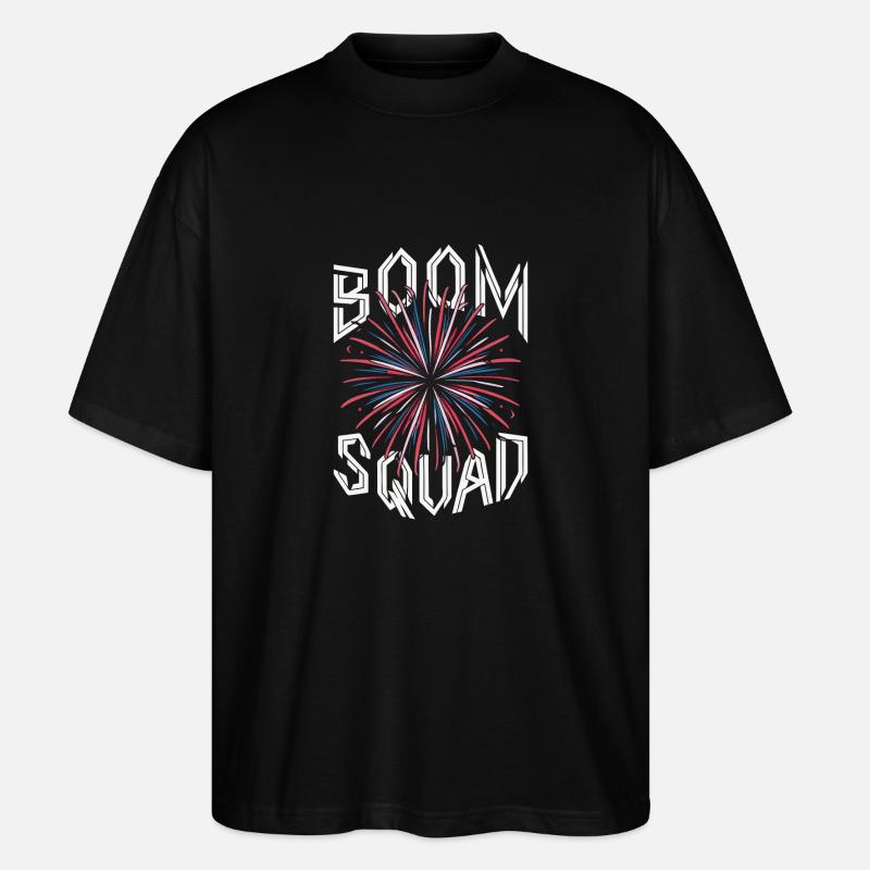 Pyrotechnics Fireworks Pyrotechnics - Stanley/Stella Oversized Unisex Organic T-shirt Blaster 2.0 - black