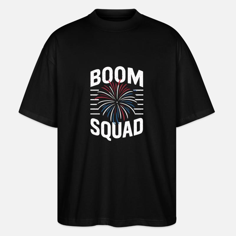 Pyrotechniker Feuerwerk Pyrotechnik - Stanley/Stella Oversized Unisex Bio T-Shirt Blaster 2.0 - Schwarz