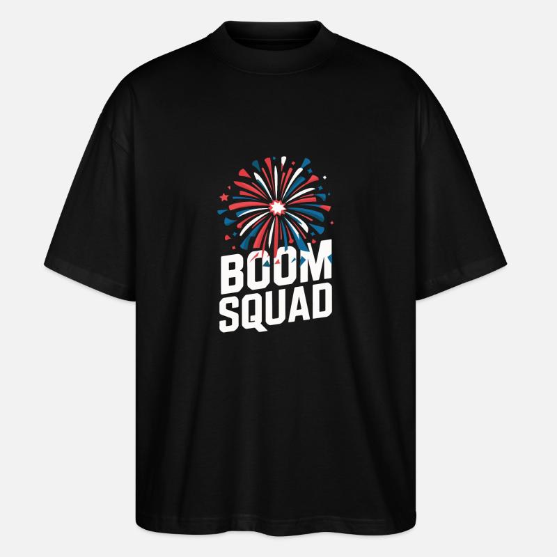 Pyrotechnics Fireworks Pyrotechnics - Stanley/Stella Oversized Unisex Organic T-shirt Blaster 2.0 - black