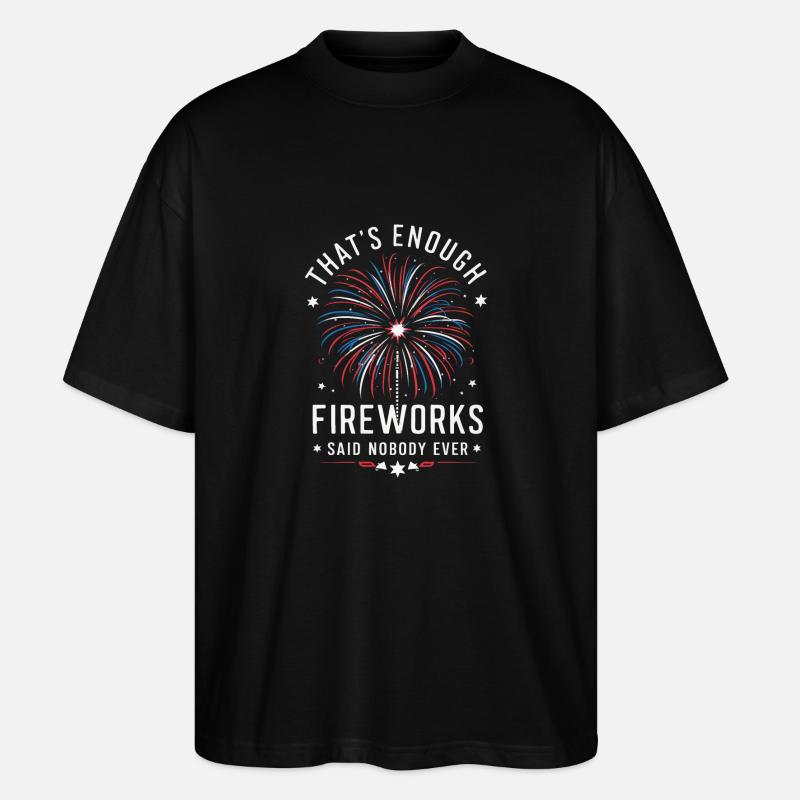 Pyrotechnie Feux d’artifice Pyrotechnie - T-shirt bio Blaster 2.0 coupe oversize Stanley/Stella Unisexe - noir