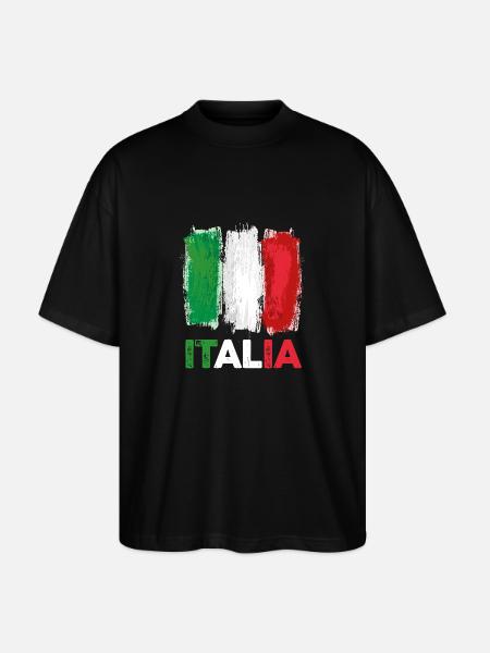 Italia Italian Italian Italy - Stanley/Stella Oversized Unisex Organic T-shirt Blaster 2.0 - black