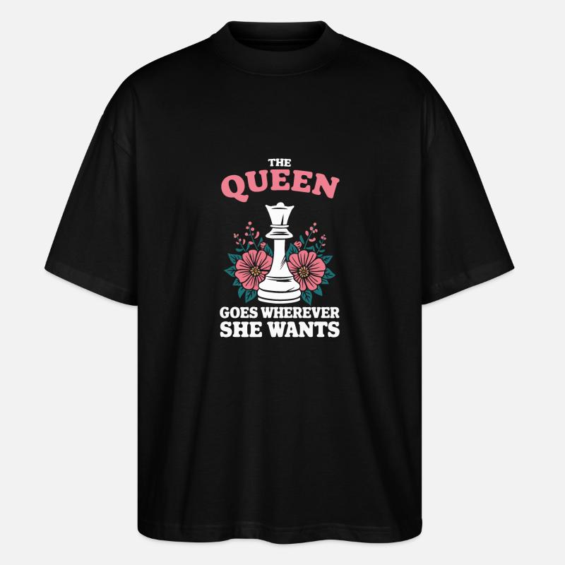 Joueur d’échecs - T-shirt bio Blaster 2.0 coupe oversize Stanley/Stella Unisexe - noir
