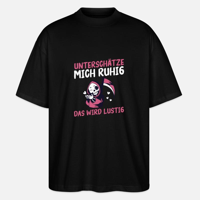 Sous-estimez-moi, ça va être drôle - T-shirt bio Blaster 2.0 coupe oversize Stanley/Stella Unisexe - noir