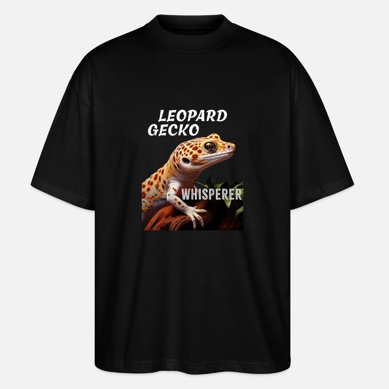LEOPARD GECKO WHISPERER - Stanley/Stella Oversized Unisex Bio T-Shirt Blaster 2.0 - Schwarz
