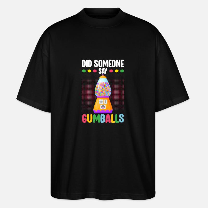 Gumball Machine Kaugummiautomat - Stanley/Stella Oversized Unisex Bio T-Shirt Blaster 2.0 - Schwarz