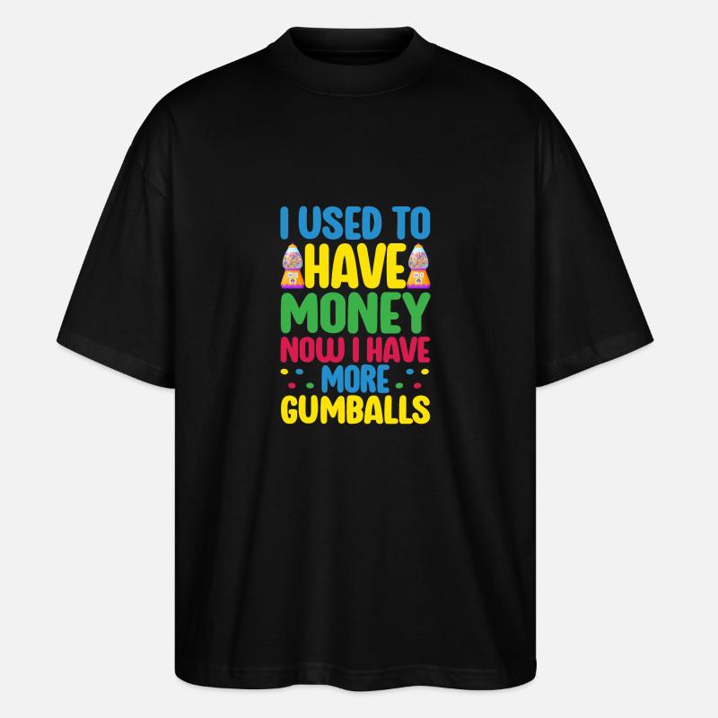 Gumball Machine Chewing Gum Machine - Stanley/Stella Oversized Unisex Organic T-shirt Blaster 2.0 - black