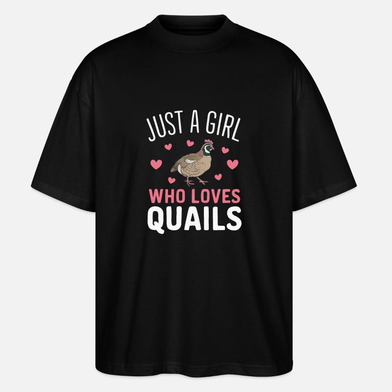 Caille Oiseau Cailles - T-shirt bio Blaster 2.0 coupe oversize Stanley/Stella Unisexe - noir