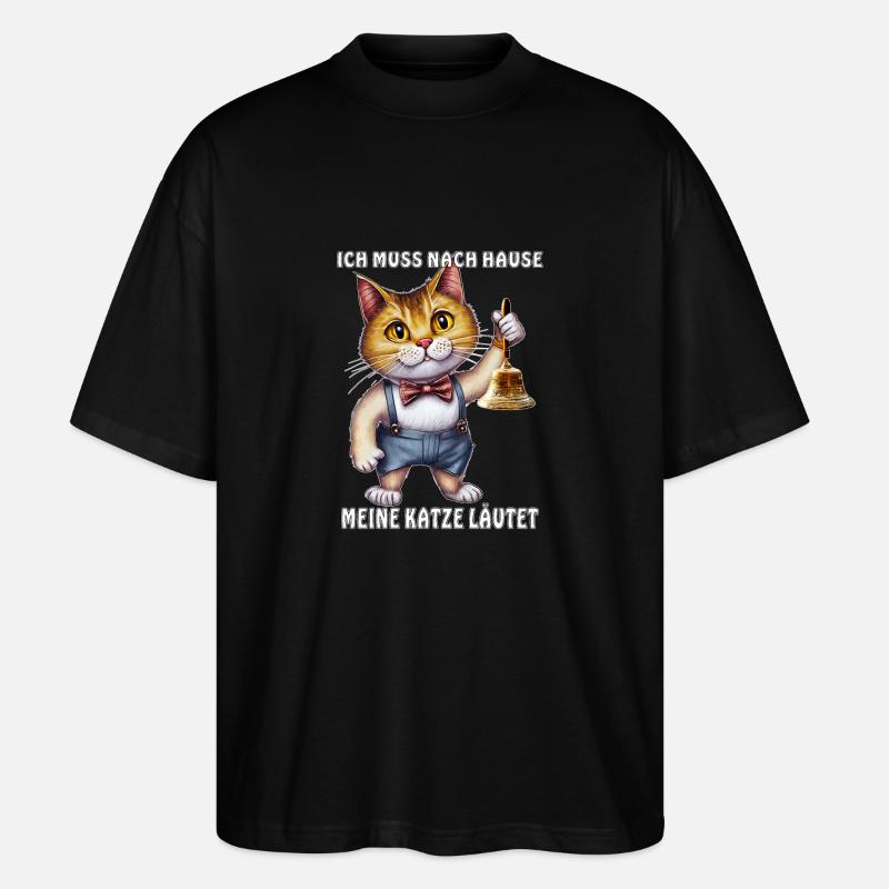 MES BAGUES DE CHAT - T-shirt bio Blaster 2.0 coupe oversize Stanley/Stella Unisexe - noir