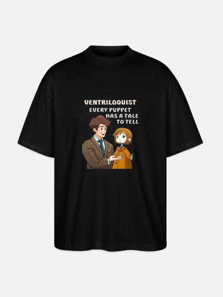 BUIKSPREKER ELKE POP HEEFT EEN VERHAAL TE VERTELLEN - Stanley/Stella Uniseks oversized bio T-shirt Blaster 2.0 - zwart