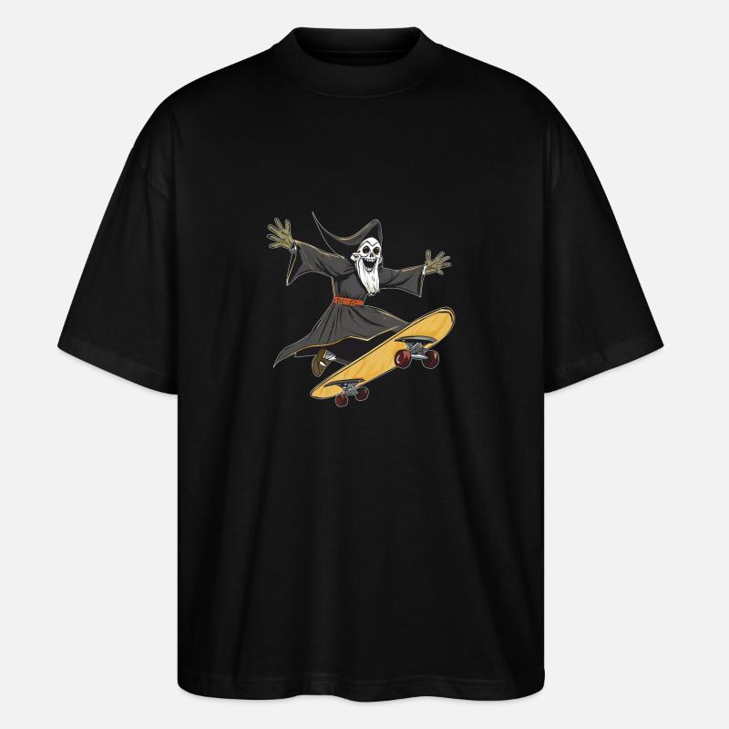 SENSENMANN SKATEBOARD - Stanley/Stella Oversized Unisex Bio T-Shirt Blaster 2.0 - Schwarz