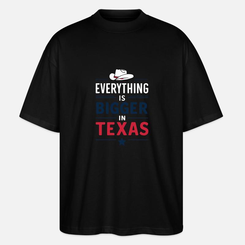 Texas State Texaner Texas - Stanley/Stella Oversized Unisex Bio T-Shirt Blaster 2.0 - Schwarz