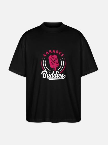Karaoke Buddies Microphone Retro Style - Stanley/Stella Oversized Unisex Organic T-shirt Blaster 2.0 - black