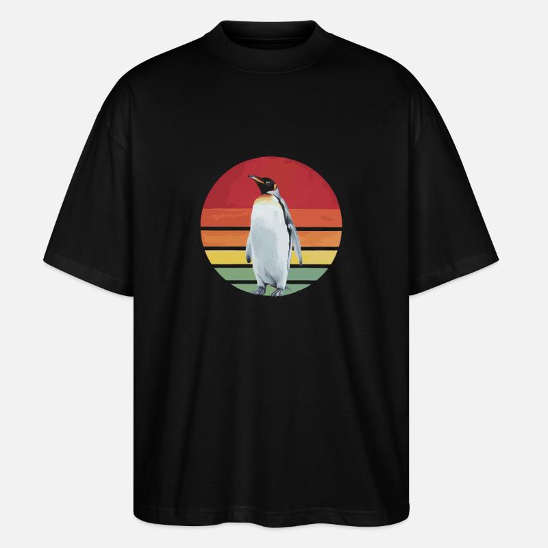 Pingouin Pingouin Animal - T-shirt bio Blaster 2.0 coupe oversize Stanley/Stella Unisexe - noir