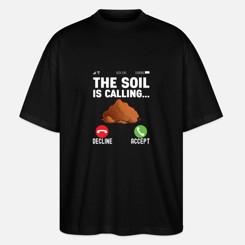 Bodenwissenschaftler Science du sol - T-shirt bio Blaster 2.0 coupe oversize Stanley/Stella Unisexe - noir