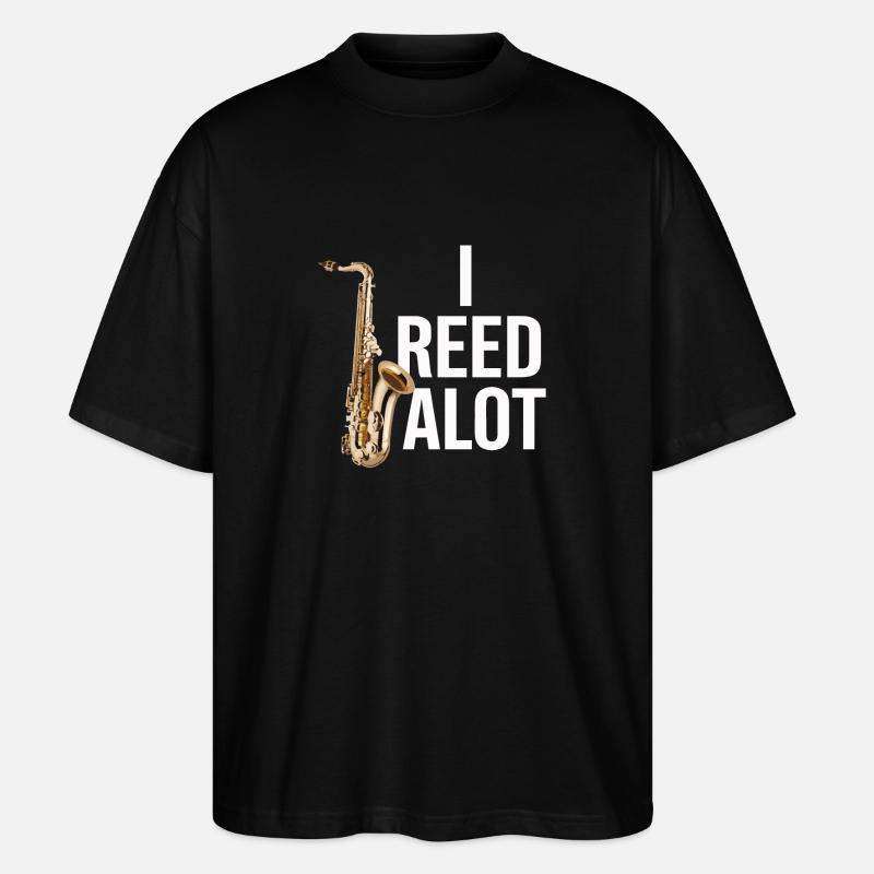 Saxophone Saxophone - Stanley/Stella Oversized Unisex Organic T-shirt Blaster 2.0 - black