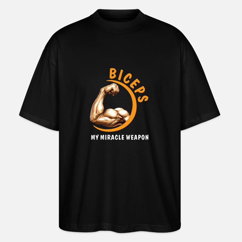 LE BICEPS, MON ARME MIRACLE - T-shirt bio Blaster 2.0 coupe oversize Stanley/Stella Unisexe - noir