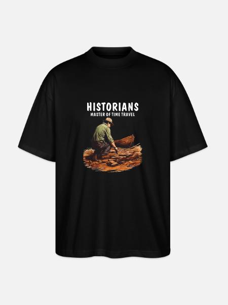 HISTORIKERE MESTER I TIDSREJSER - Stanley/Stella Oversize Unisex Øko T-shirt Blaster 2.0 - sort