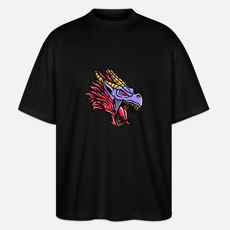 Fantasy RPG Dragon Magic Dungeon - T-shirt bio Blaster 2.0 coupe oversize Stanley/Stella Unisexe - noir
