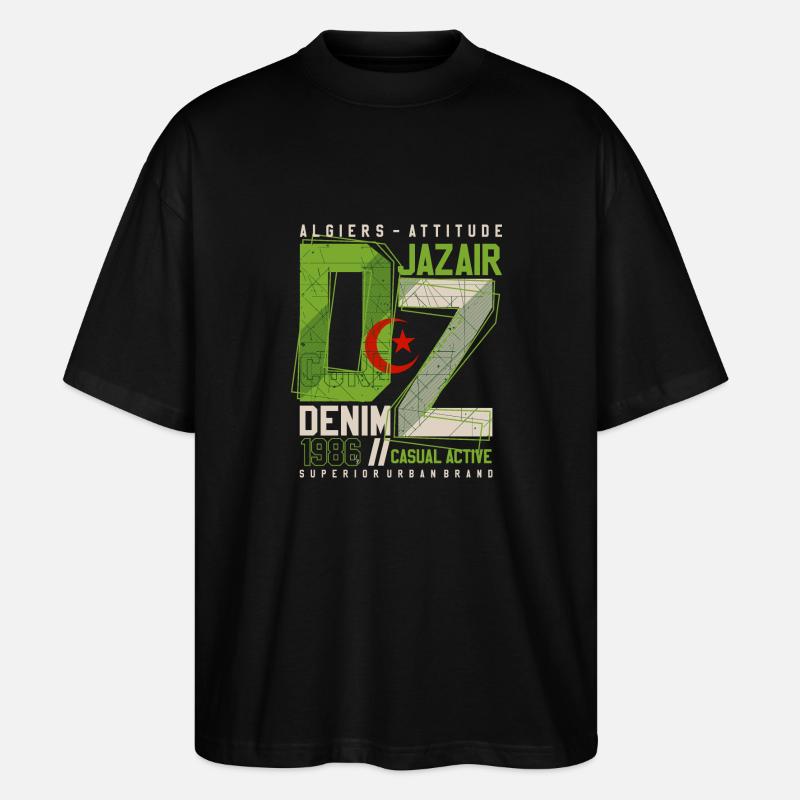 URBAN DZ - Stanley/Stella Oversized Unisex Bio T-Shirt Blaster 2.0 - Schwarz